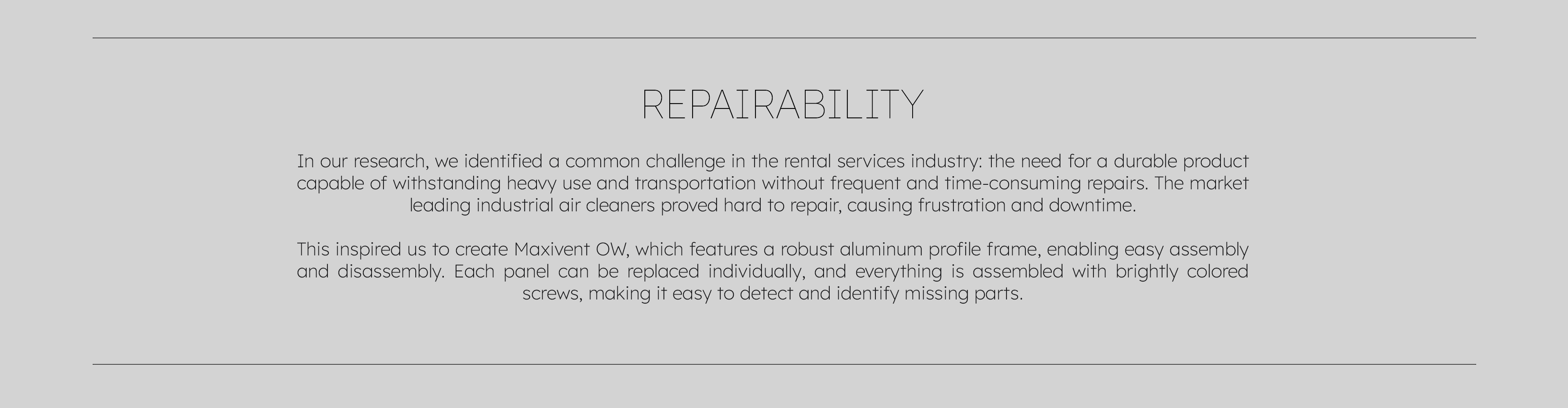 Repairability